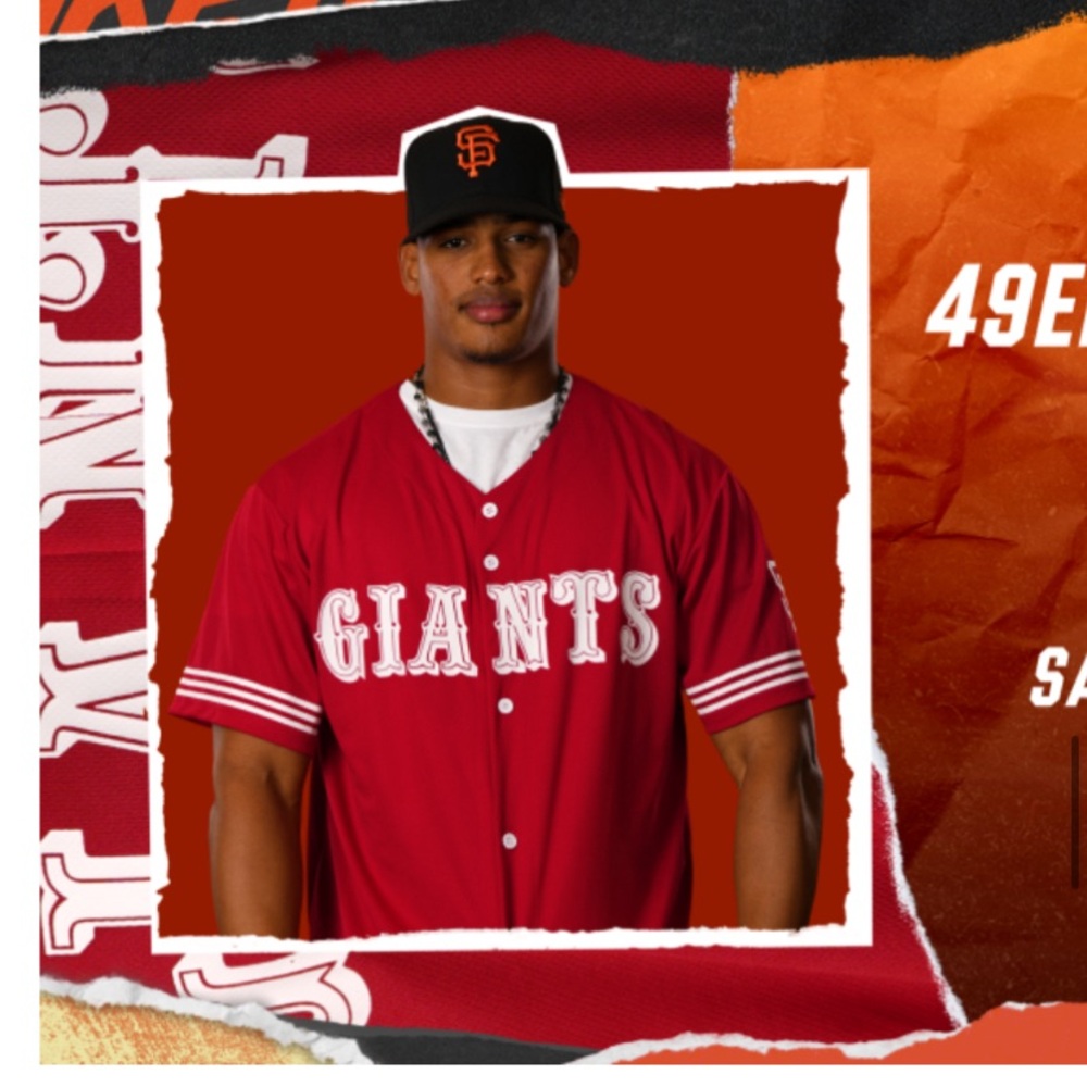SF Giants 49ers jersey